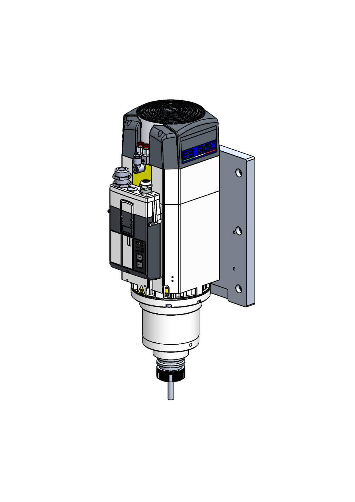 Professional routing spindle 4.5 kW, 24.000 RPM, pneumatic clamping ISO-30  - COMAGRAV CNC machines